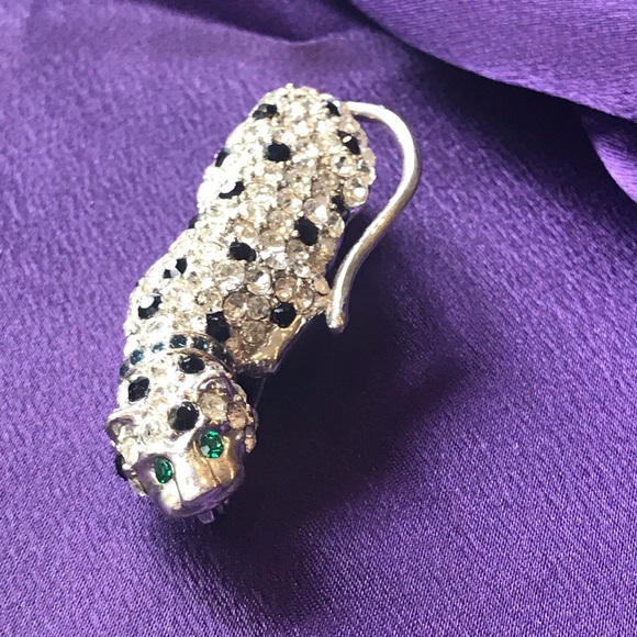 Vintage Kenneth Jay Lane leopard brooch. - Picture 7 of 8